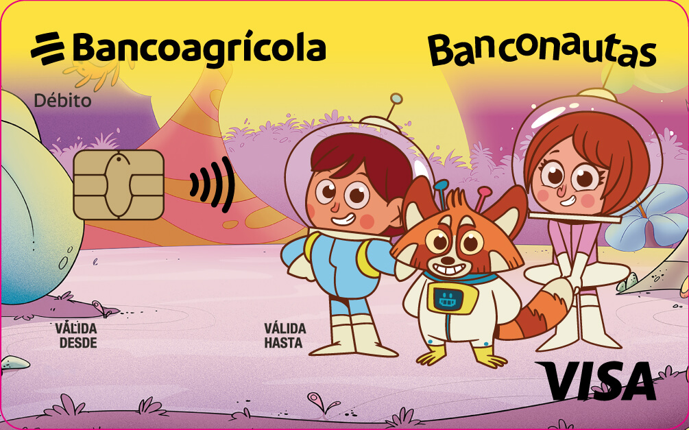 Tarjeta de Debito Infantil Banconautas Bancoagricola